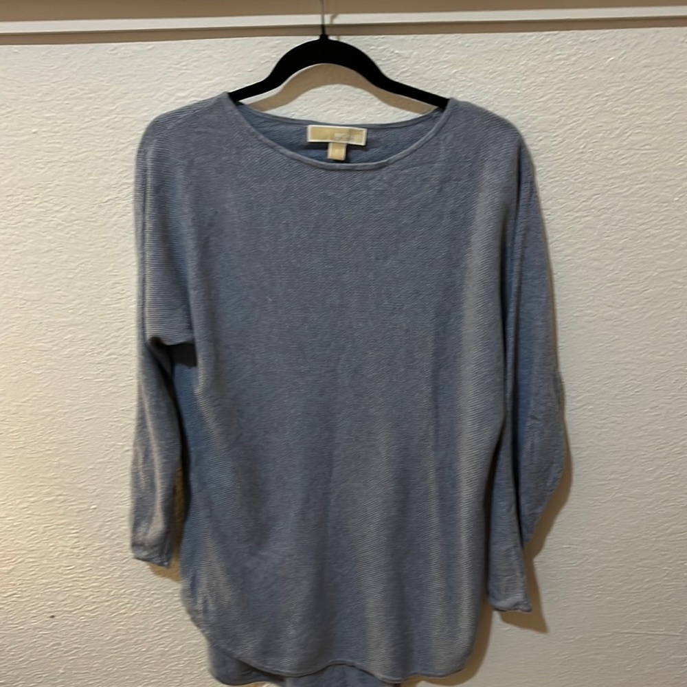 Michael Kors Light Blue Kota Sweater Size Small